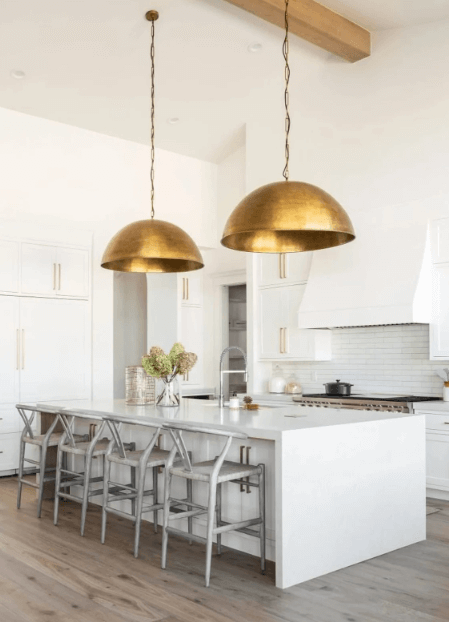 Brass Dome Pendant Light - Elegant Moroccan Design / copper