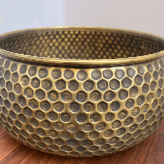 14"x6" inch Modern Custom Made Brushed Brass bathroom sink, Vessel Copper Sink, Copper Drain Included / sink cell