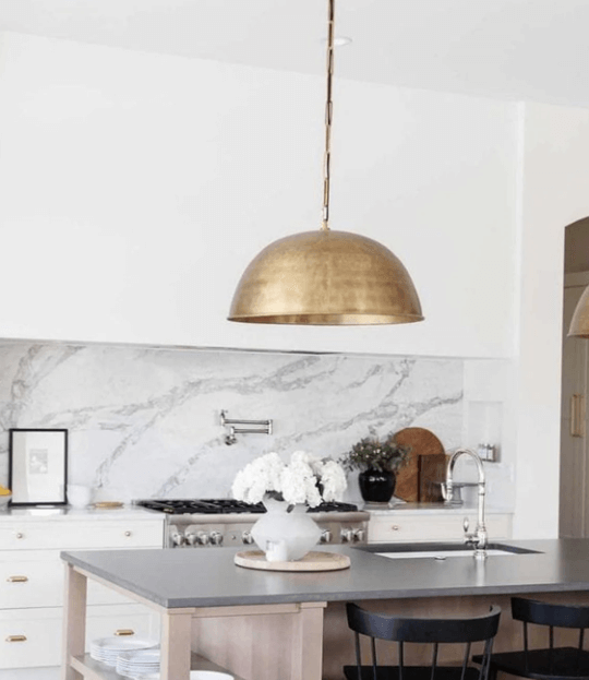 Brass Dome Pendant Light - Elegant Moroccan Design / copper