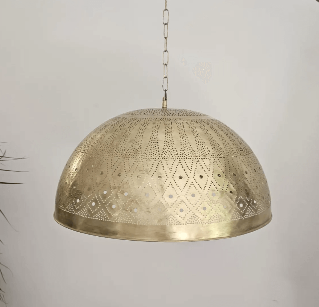 Hammered dome lamp , kitchen island, brass dining lampshade, handmade brass lamp ,Green Patina Dome Pendant Light / copper