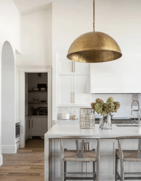 Brass Dome Pendant Light - Elegant Moroccan Design / copper