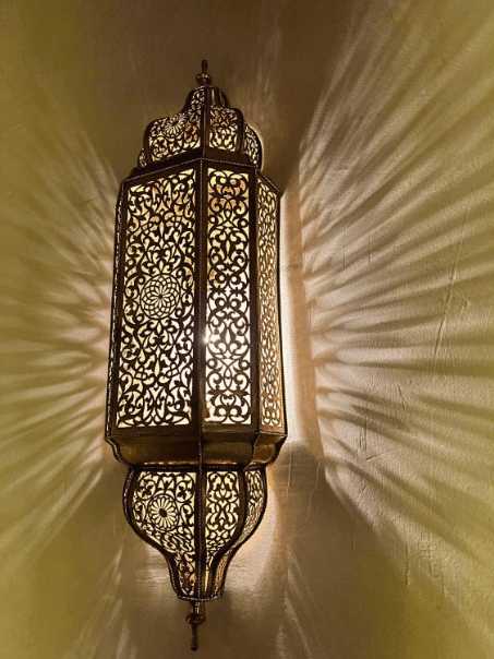 Moroccan Wall Light - Handmade Brass Electric Sconce - Elegant Moroccan Wall Lamp Décor / Wall Lamps