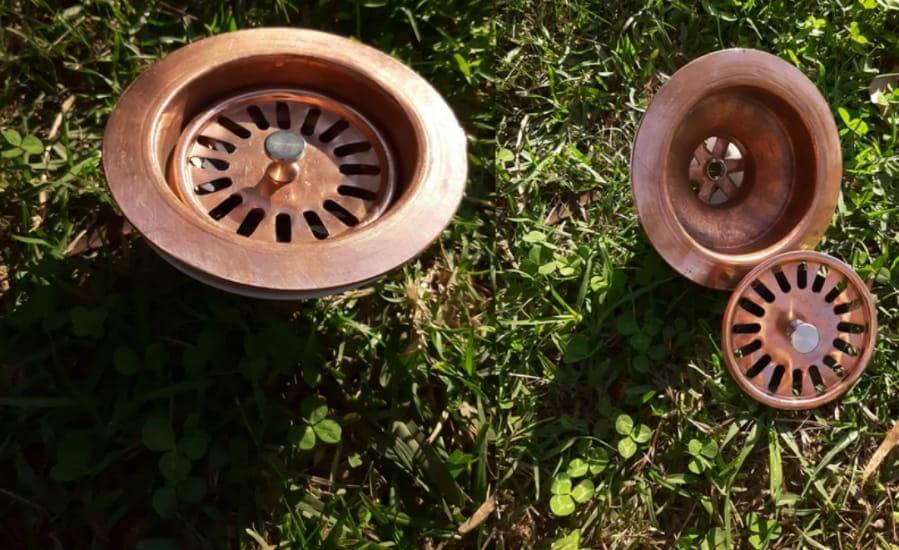 Moroccan Hammered Antique Copper Bar Sink style – Square Drop-In Unlacquered Kitchen Prep Sink / red copper basins