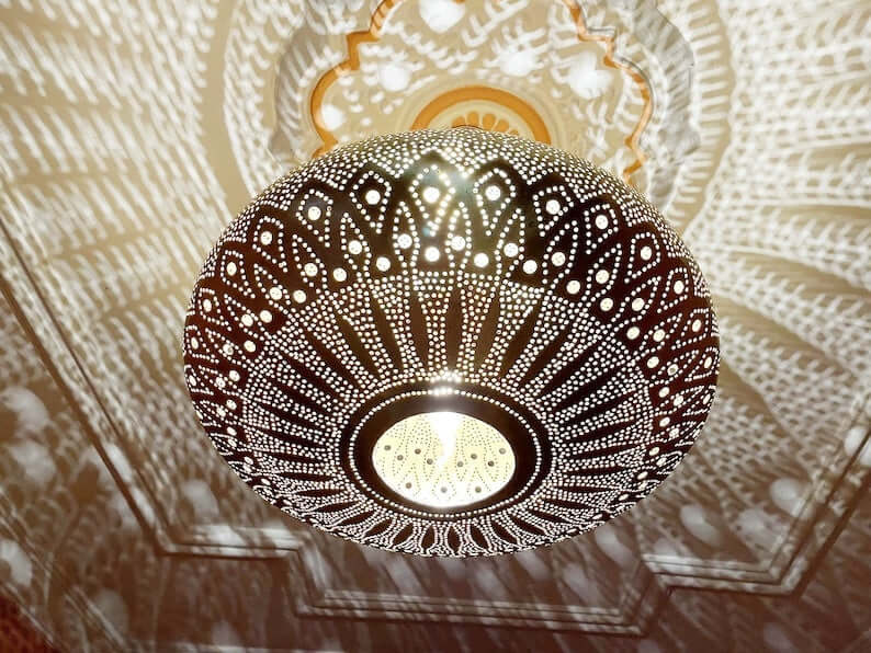 Pendant Light - Moroccan Lamp Brass Light - Ceiling Light - Lamp Chandelier Lighting / bedroom