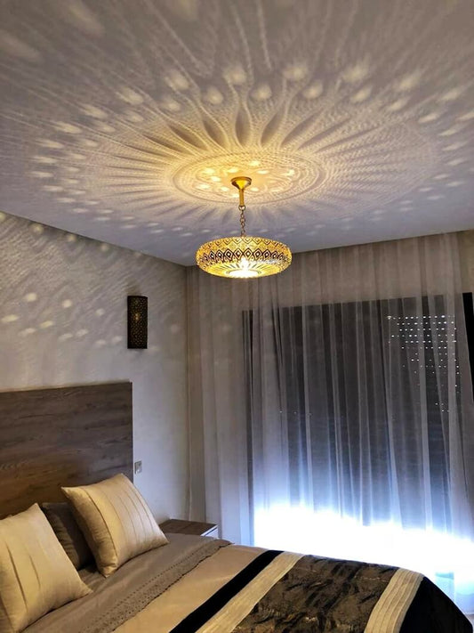 Pendant Light - Moroccan Lamp Brass Light - Ceiling Light - Lamp Chandelier Lighting / bedroom