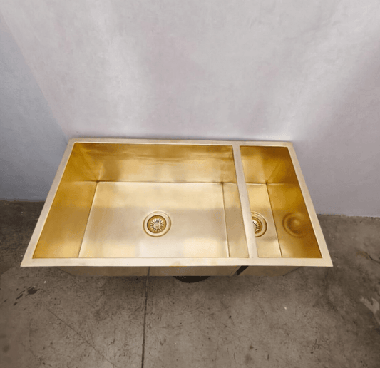 Cooper Sink, Undermount Kitchen Sink, Handmade Moroccan Copper Vasque, Beautiful Wash Basins, Double vessel Sink / double
