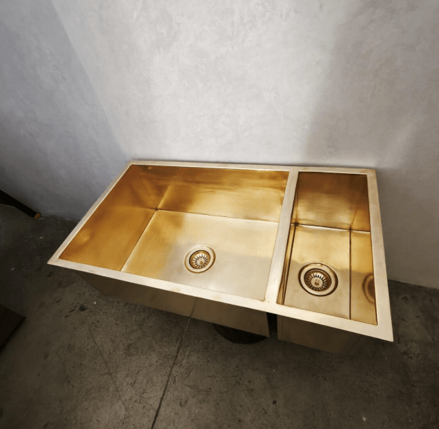 Cooper Sink, Undermount Kitchen Sink, Handmade Moroccan Copper Vasque, Beautiful Wash Basins, Double vessel Sink / double