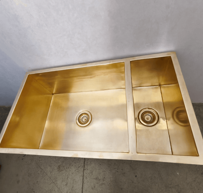 Cooper Sink, Undermount Kitchen Sink, Handmade Moroccan Copper Vasque, Beautiful Wash Basins, Double vessel Sink / double