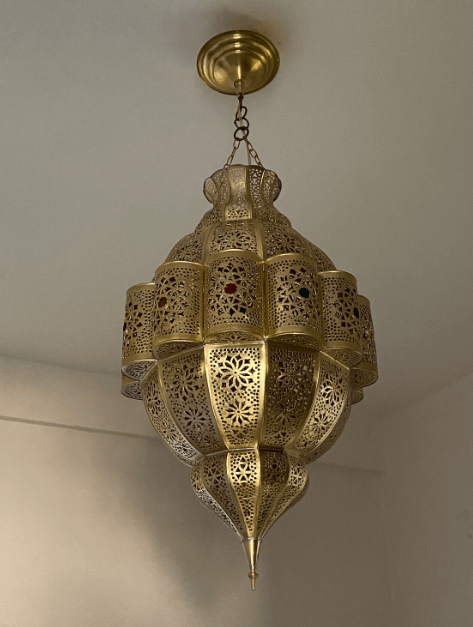 Luxury handmade Moroccan pendant lampshade, Moroccan pendant chandelier, ceiling light, new home lighting decor / COLORED CHANDELIERS