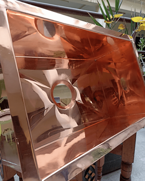 Moroccan Hammered Antique Copper Bar Sink style – Square Drop-In Unlacquered Kitchen Prep Sink / red copper basins