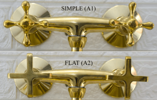 unlacquered brass shower system, handheld shower and shower head combo, exposed pipe / shower