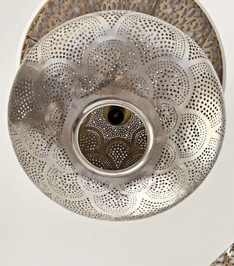 brass pendant lamp, simple moroccan pendant light, stylish light fixtures, elegant pendant lighting for home décor / copper