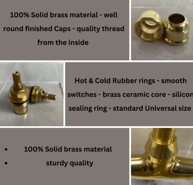 Unlacquered Brass Kitchen Faucet - Elegant & Durable / BATHROOM FAUCETS,Brass,Durable,Elegant Design,Kitchen Faucet,Unlacquered