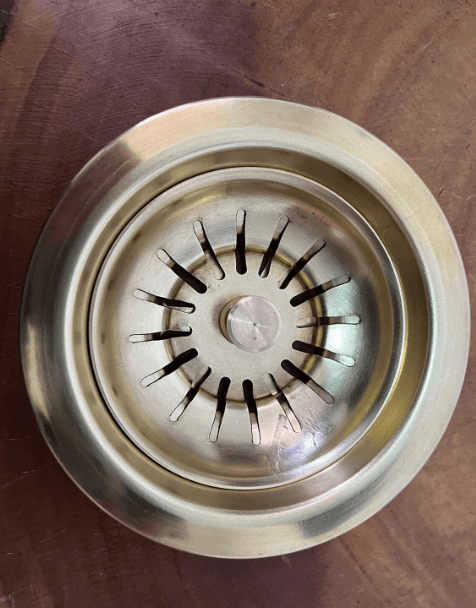 Solid Brass Undermount Sink with Polished Copper Hammered Design - Handmade Moroccan Style / square