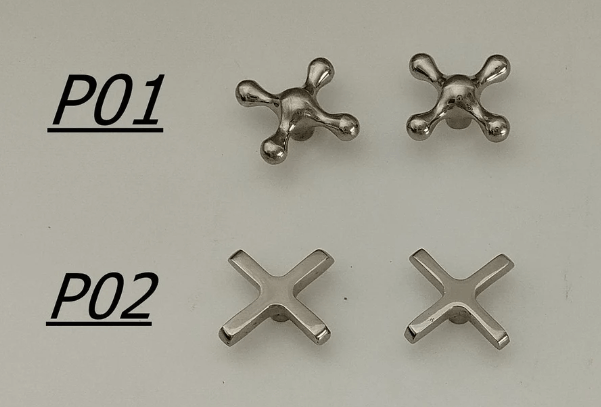 Nickel 8" Bridge Faucet, Vintage Kitchen Faucet, Bridge Faucet with Cross Handles and Straight Legs / FAUCET