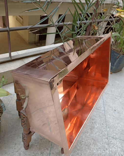 Moroccan Hammered Antique Copper Bar Sink style – Square Drop-In Unlacquered Kitchen Prep Sink / red copper basins