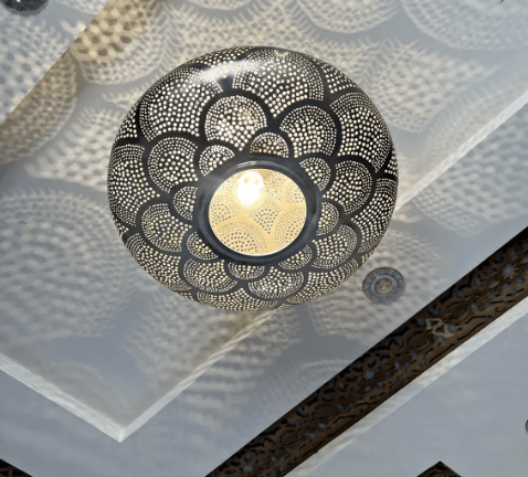 brass pendant lamp, simple moroccan pendant light, stylish light fixtures, elegant pendant lighting for home décor / copper