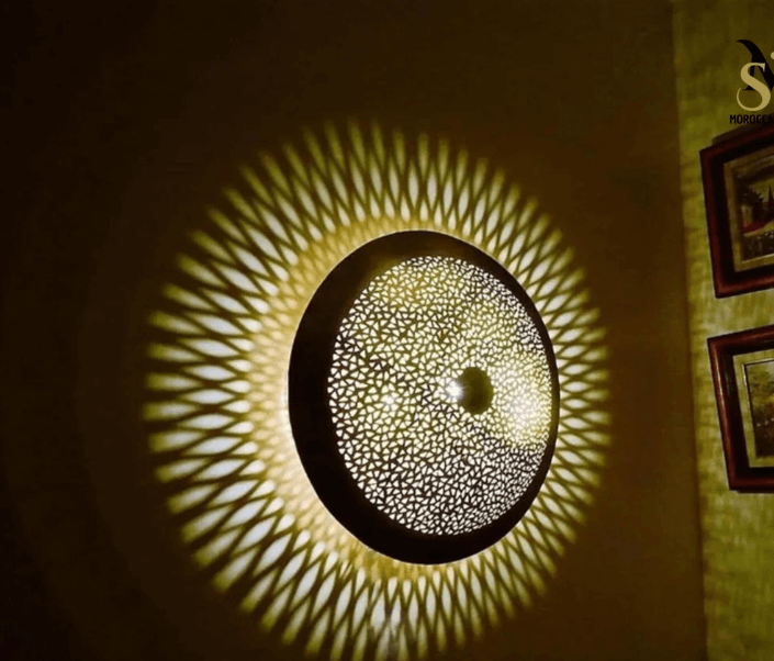 Handmade Wall Light Moroccan Wall Lamp 4 Available Colors Art Deco Decor Light Diffuser Wall Sconce, Boho Lighting / Wall Lamps