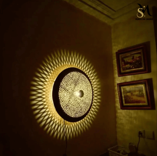 Handmade Wall Light Moroccan Wall Lamp 4 Available Colors Art Deco Decor Light Diffuser Wall Sconce, Boho Lighting / Wall Lamps