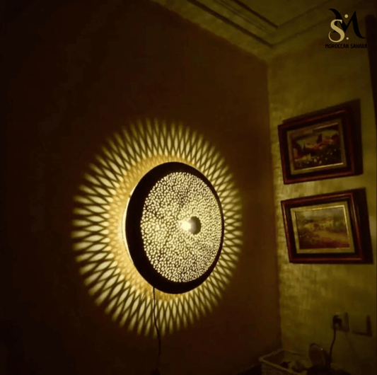 Handmade Wall Light Moroccan Wall Lamp 4 Available Colors Art Deco Decor Light Diffuser Wall Sconce, Boho Lighting / Wall Lamps