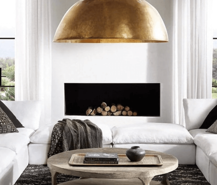 Brass Dome Pendant Light - Elegant Moroccan Design / copper